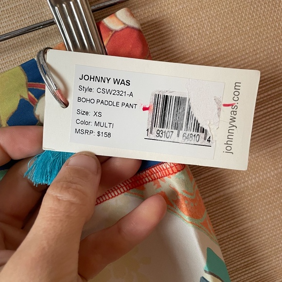 NWT Johnny Was Women's Boho Surf Paddle swim SET pants & half-zip XS - Picture 4 of 8